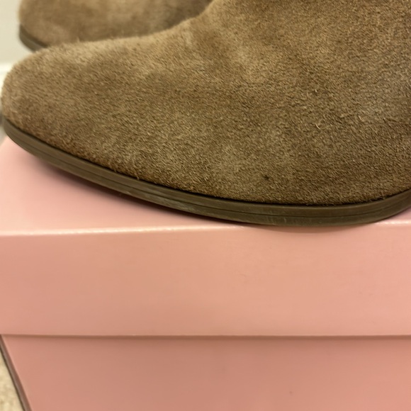 Faux Suede Tan Ankle Booties - Picture 6 of 9